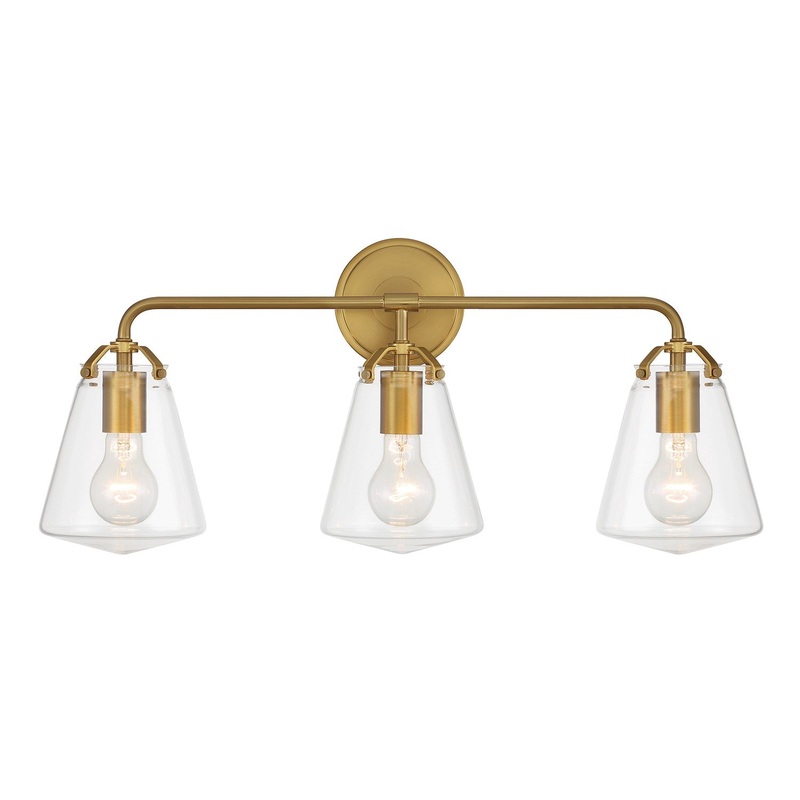 Three Light Bath from the Voss Collection in Luxe Gold Finish by Crystorama
