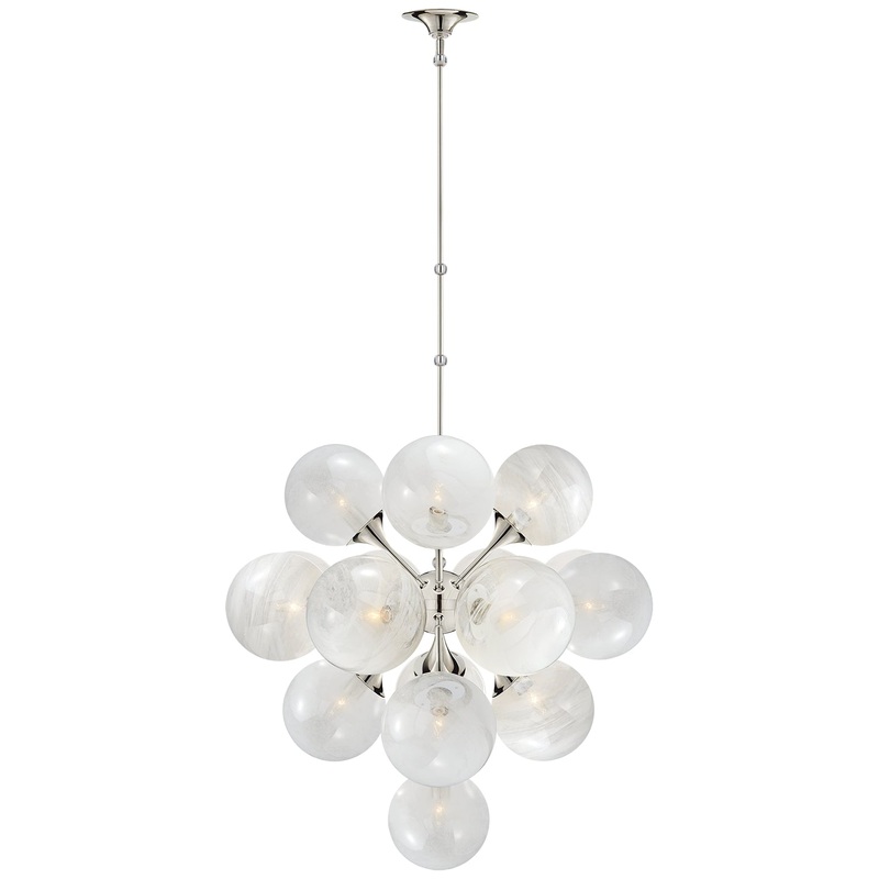 17 Light Chandelier from the Cristol Collection in Polished Nickel Finish by Visual Comfort Signature
