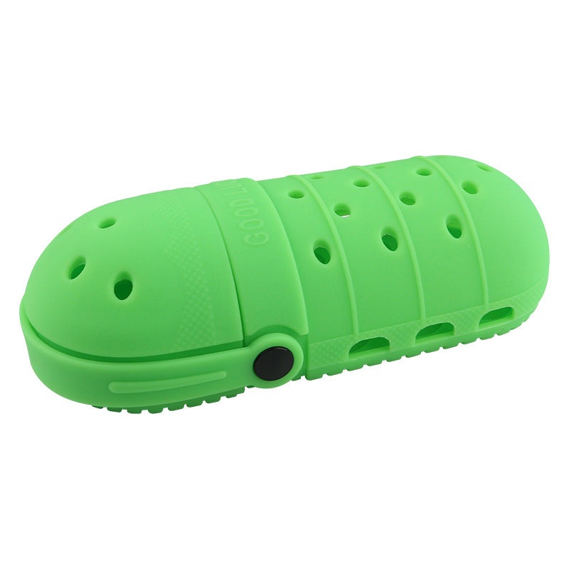 2 – pcs Green Cute Clog-Shaped Pen Holder for Desk Organization