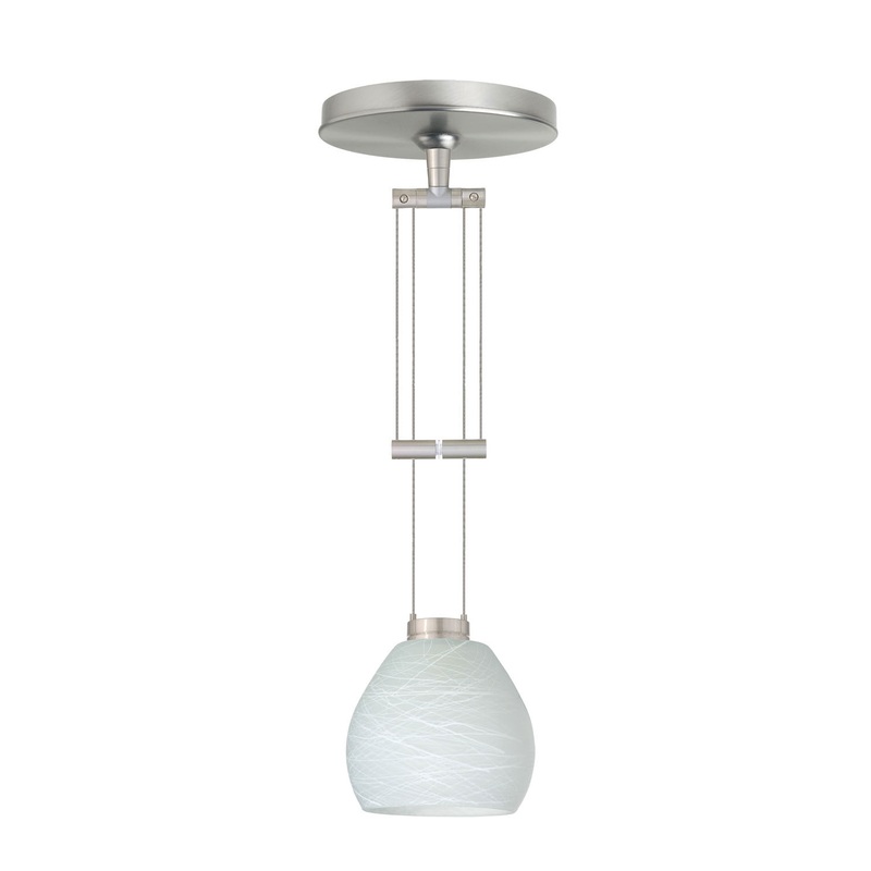 Besa 1XA-560560-SN Tay Tay One Light Pendant Satin Nickel