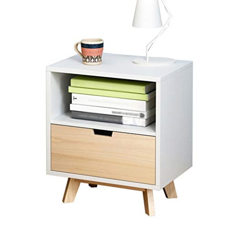 Comodino Stabile Addensare Legno Home Assembly Studio Solid Locker Pavimento-Piedi Camera da Letto Corridoio Storage Box 40X30X44cm FANJIANI (Color : A)