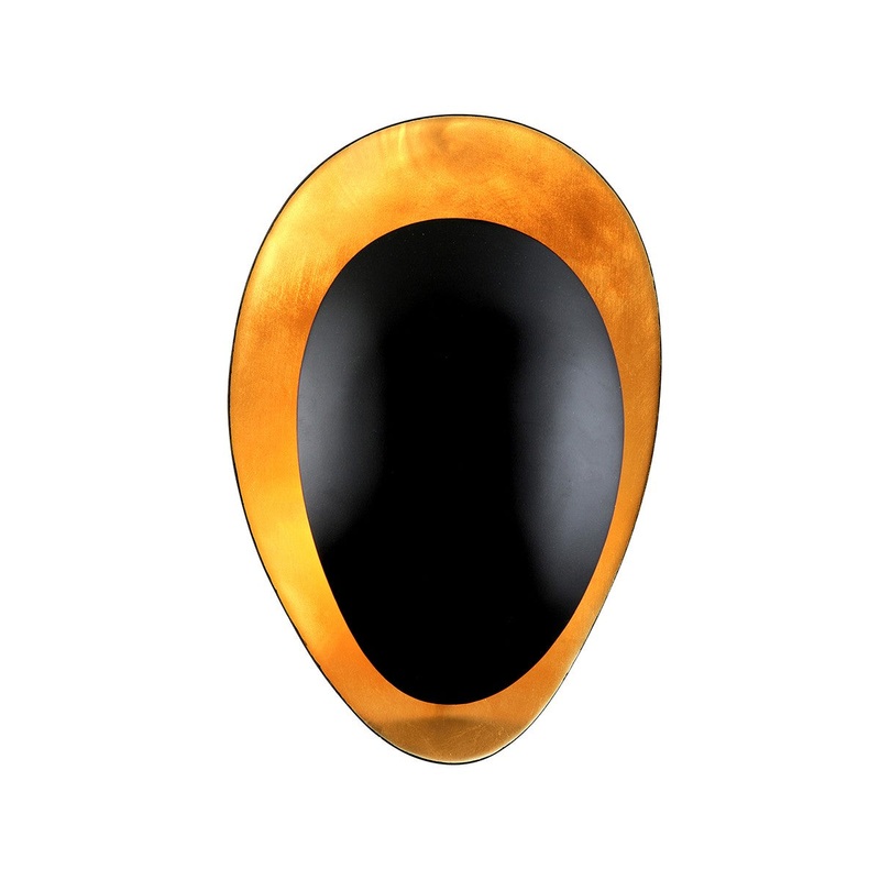 Corbett Lighting 308-11 Ginger One Light Wall Sconce Gold Leaf/Black