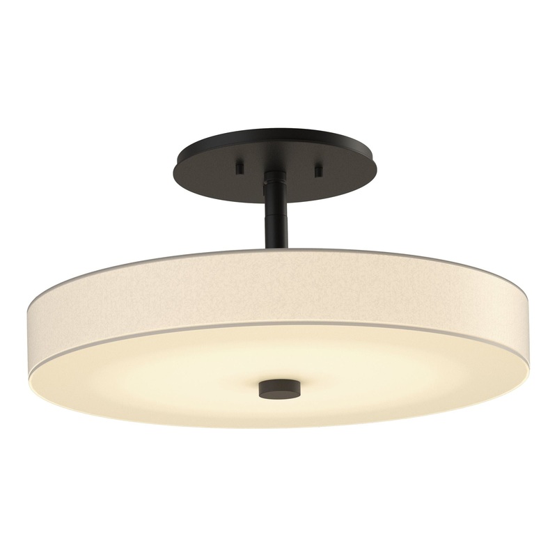 Disq LED Semi-Flush Black