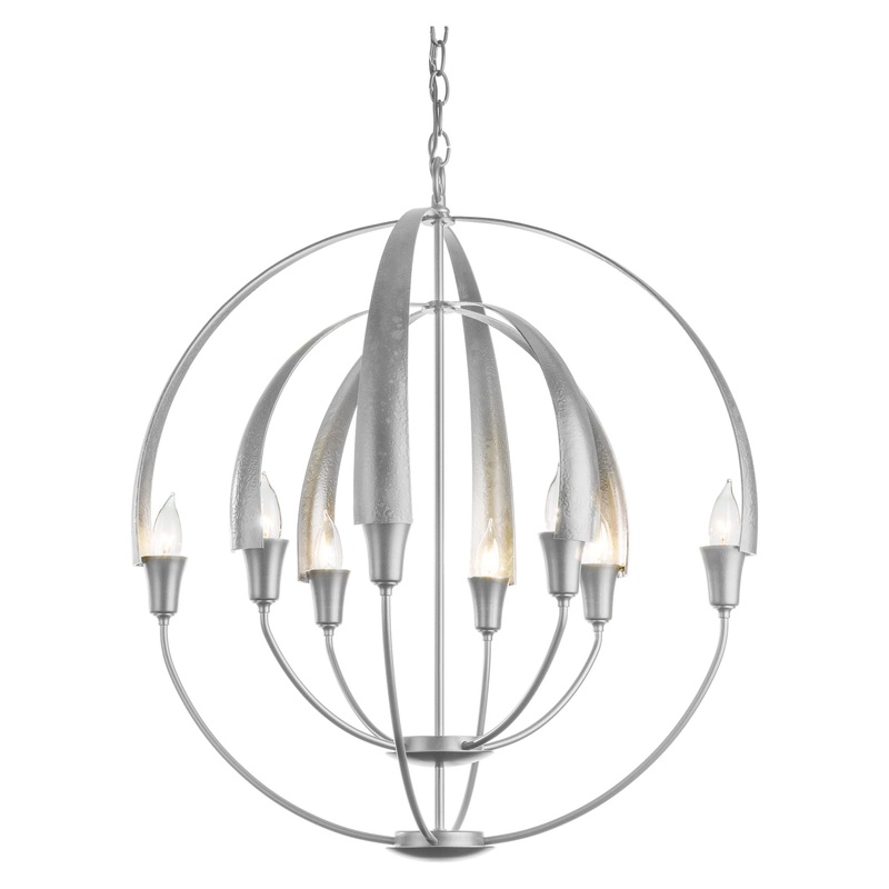 Double Cirque Chandelier Vintage Platinum