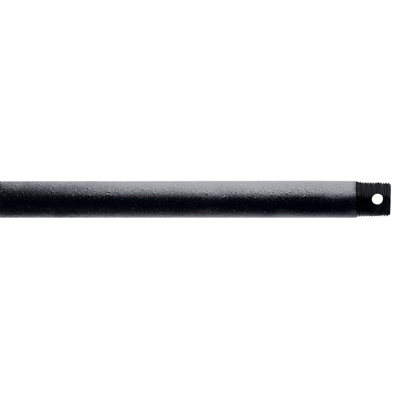Kichler 360000DBK Fan Down Rod, Distressed Black