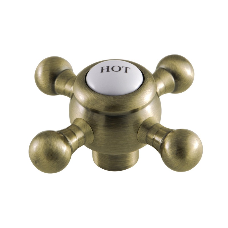 KSH4463BXH Hot Metal Cross Handle, Antique Brass