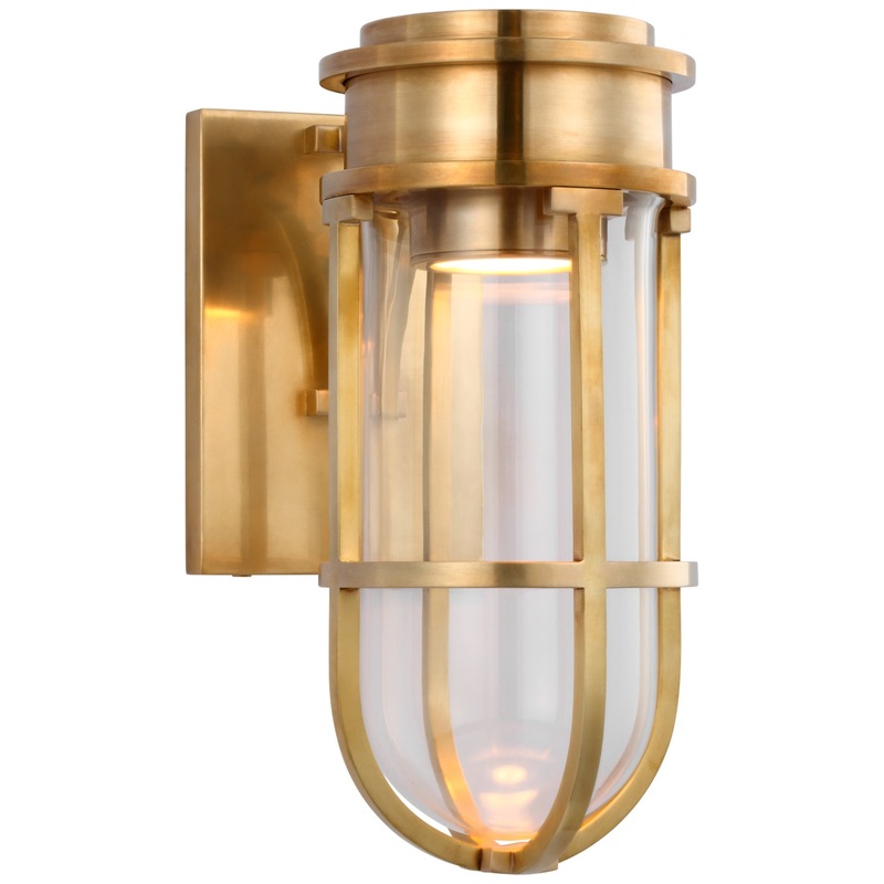 LED Wall Sconce from the Gracie Collection in Antique-Burnished Brass Finish by Visual Comfort Signature