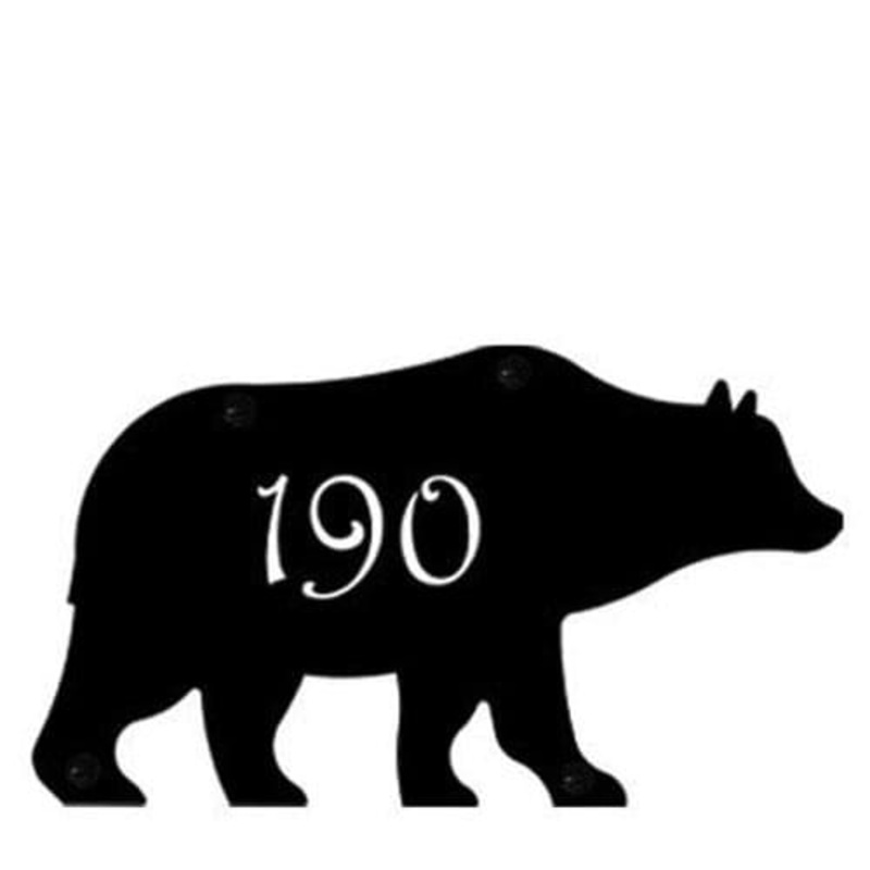 Village Wrought Iron NA-HP-14 Bear Customized Wall Plaque