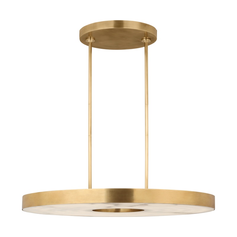 Wyllis 36 Chandelier Hand Rubbed Antique Brass