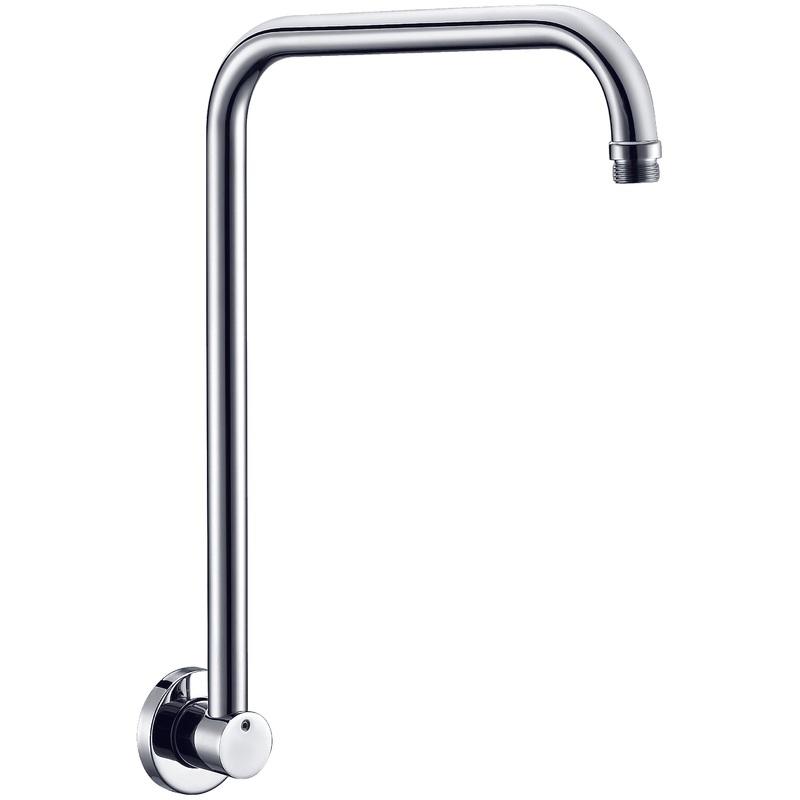 ALFI brand AB12GRW-PC Polished Chrome 12″ Round Raised Wall Mounted Shower Arm