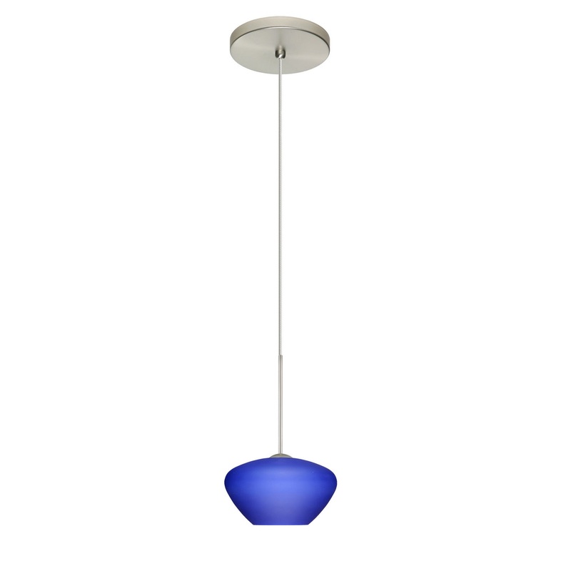 Besa 1XT-541087-LED-SN Peri One Light Pendant Satin Nickel