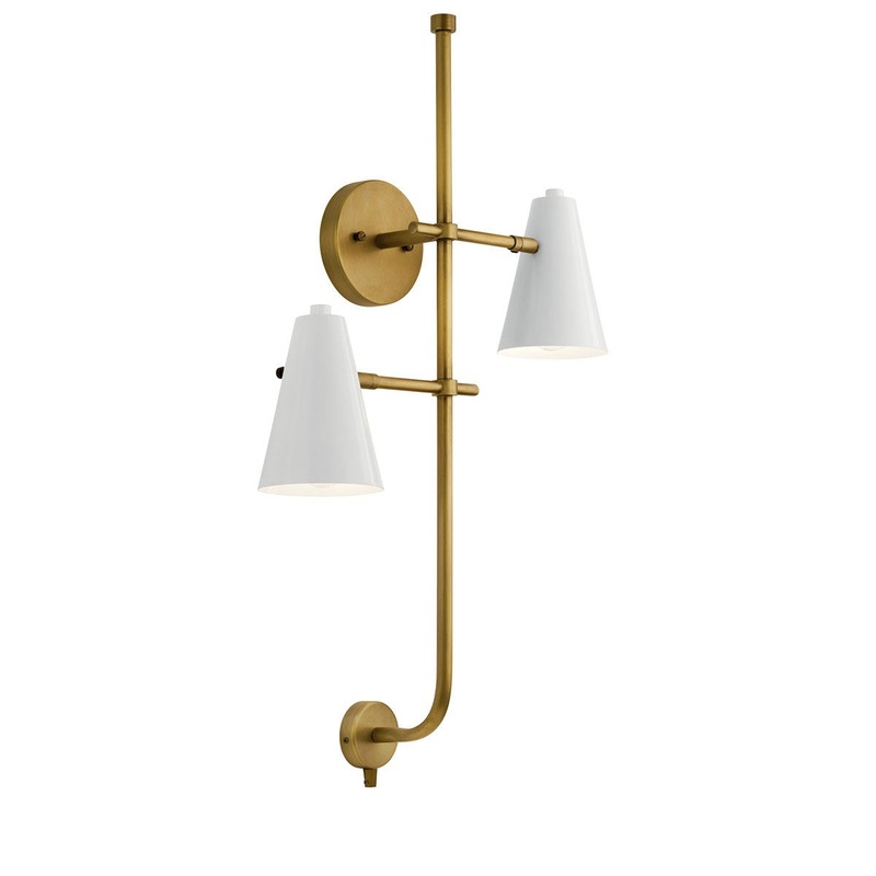 Kichler 52174WH Two Light Wall Sconce, White