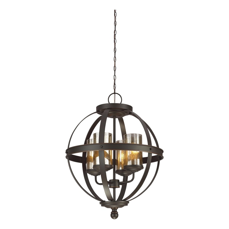 Sfera Four Light Chandelier Autumn Bronze