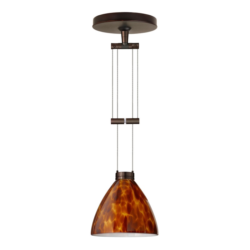Besa 1XA-177918-BR Mia One Light Pendant Bronze