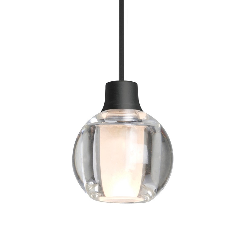Besa 1XC-BOCA3CL-BK Besa Boca 3 Pendant One Light Pendant Black