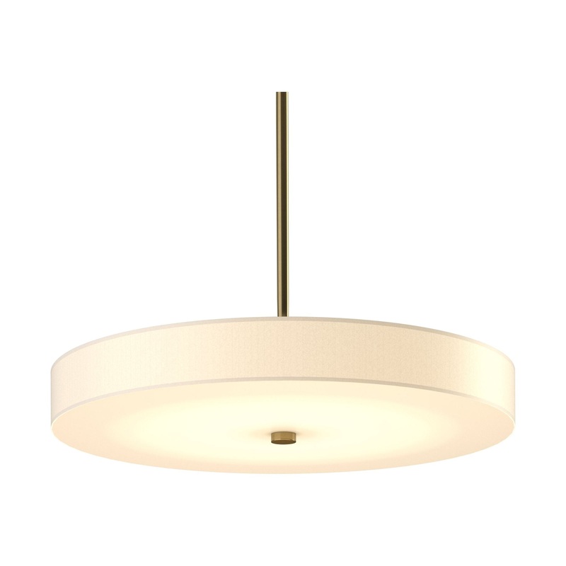 Disq Large LED Pendant Modern Brass