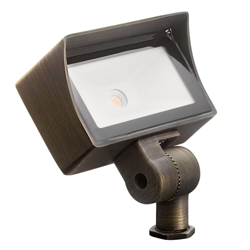 Kichler 16026CBR27 LED Flood Light, Centennial Brass