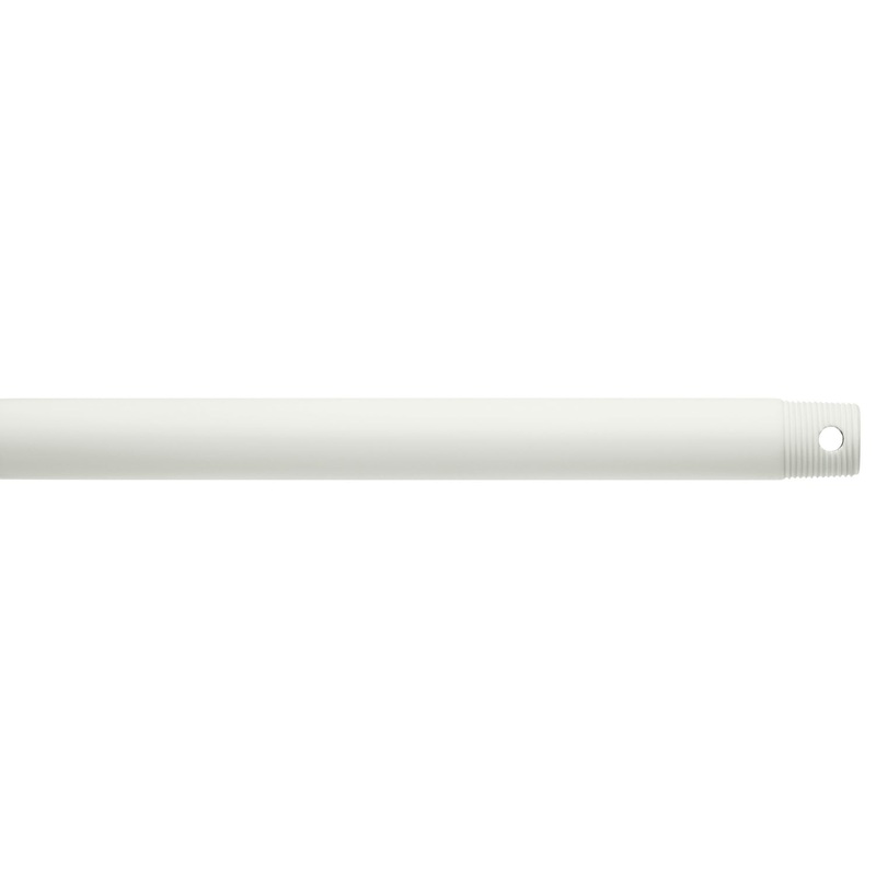 Kichler 360005MWH Fan Down Rod, Matte White