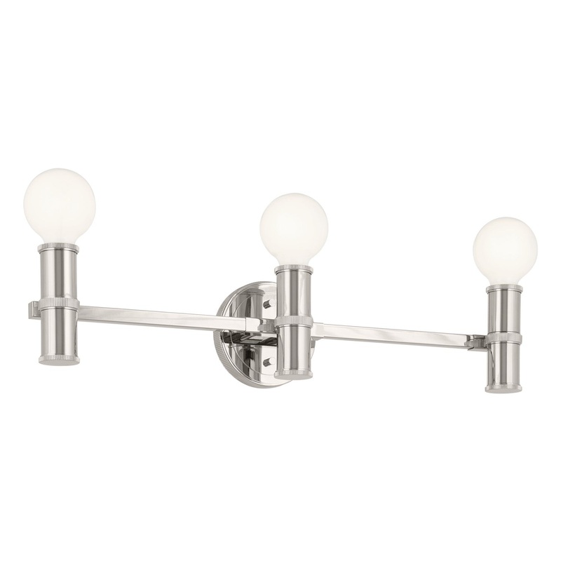 Kichler 55157PN Three Light Bath, Polished Nickel