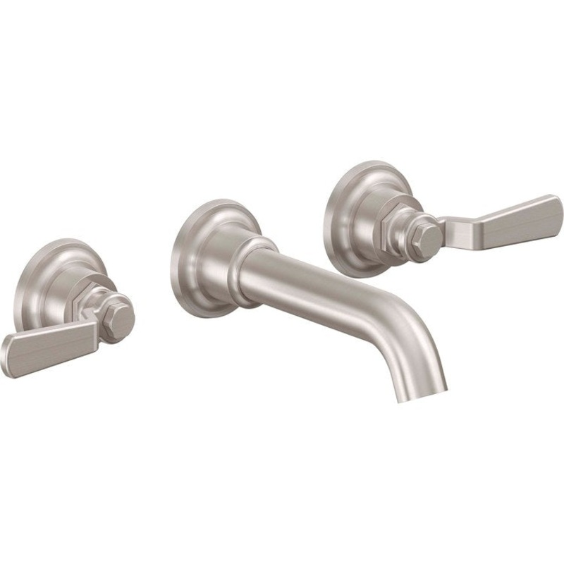 Lavatory Trim Descanso Works Vessel Wall 2 Lever Bella Terra Bronze ADA Spout Reach 6-5/16 Inch 1.2 Gallons per Minute
