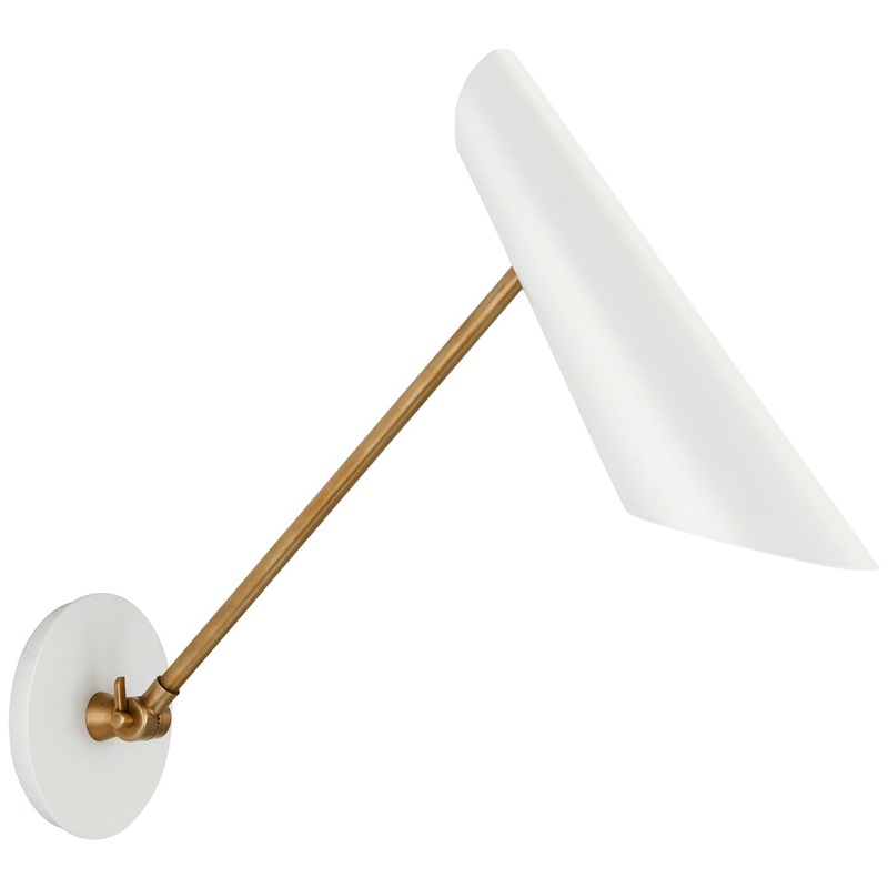 LED Wall Sconce from the Franca Collection in Hand-Rubbed Antique Brass Finish by Visual Comfort Signature