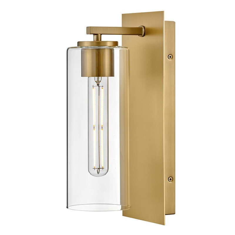 LED Wall Sconce from the Lane Collection in Lacquered Brass Finish by Lark