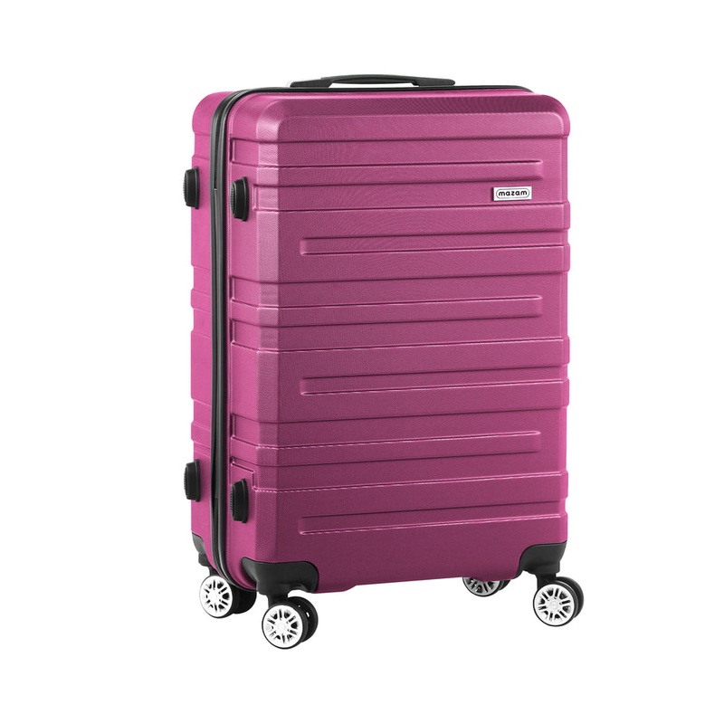 Mazam 28″ Luggage Suitcase Trolley Set TSA Lock Hard Case Magenta