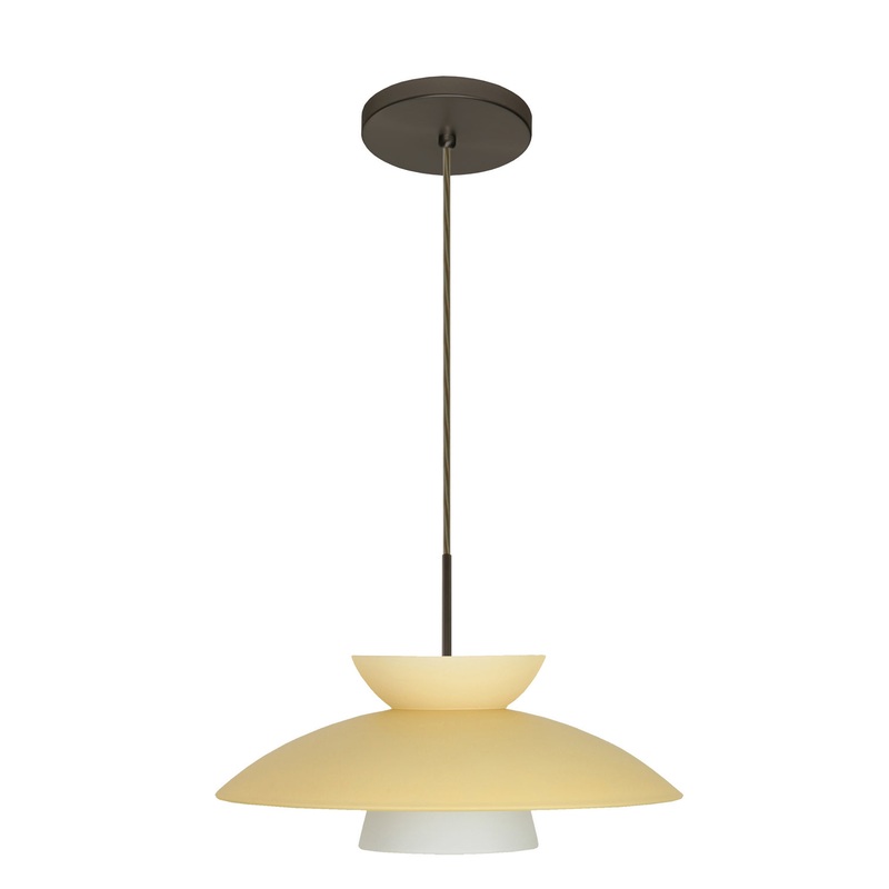 Besa 1JT-451397-LED-BR Trilo One Light Pendant Bronze