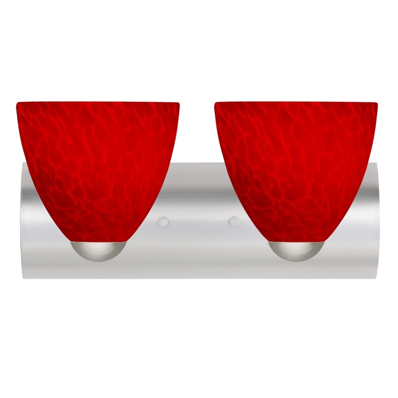 Besa 2WZ-7572RC-SN Besa Sasha Vanity Two Light Vanity Satin Nickel