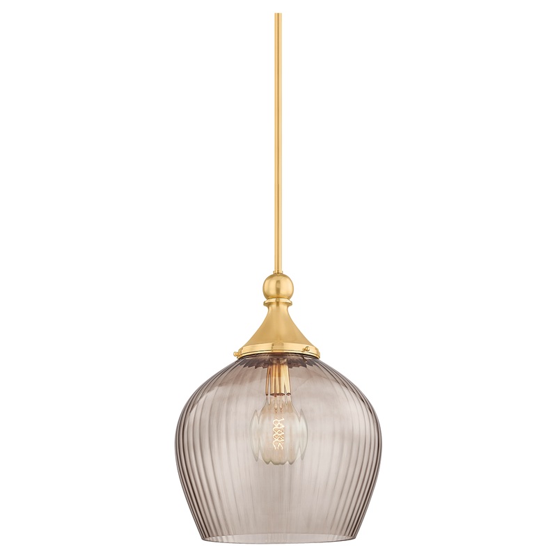 Chatton 1-Light Pendant Aged Brass