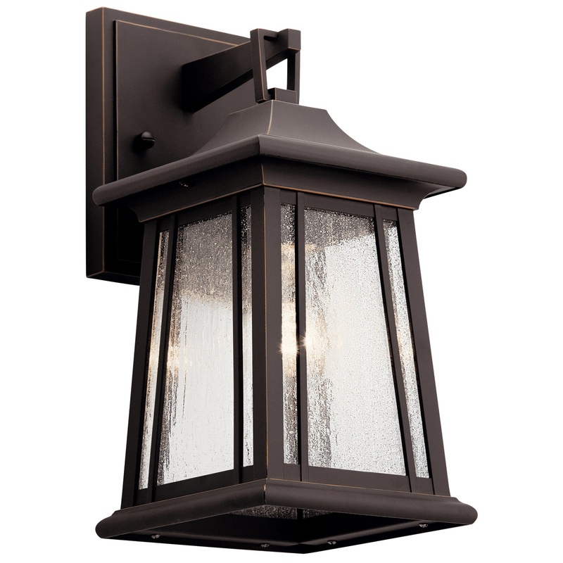 Kichler 49908RZ One Light Outdoor Wall Mount, Rubbed Bronze