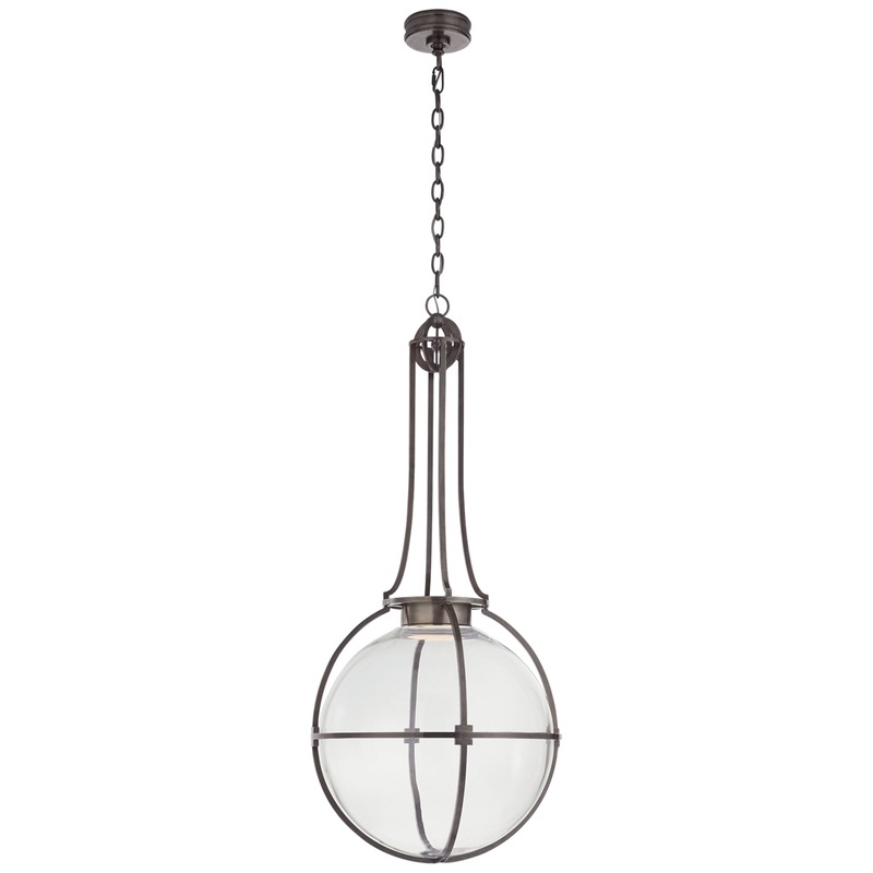 LED Pendant from the Gracie Collection in Bronze Finish by Visual Comfort Signature