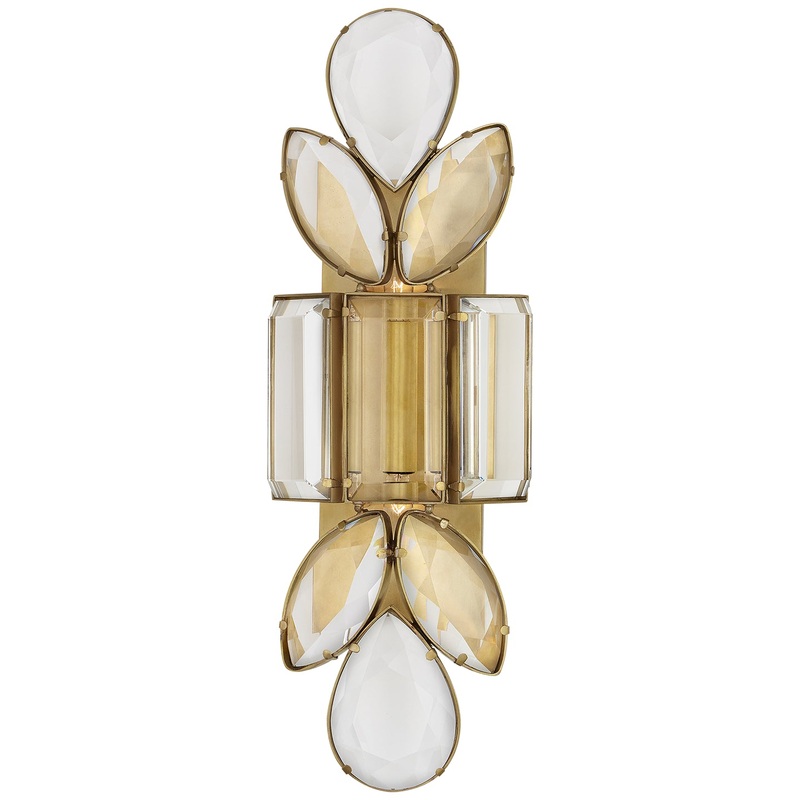 Two Light Wall Sconce from the Lloyd Collection in Soft Brass Finish by Visual Comfort Signature