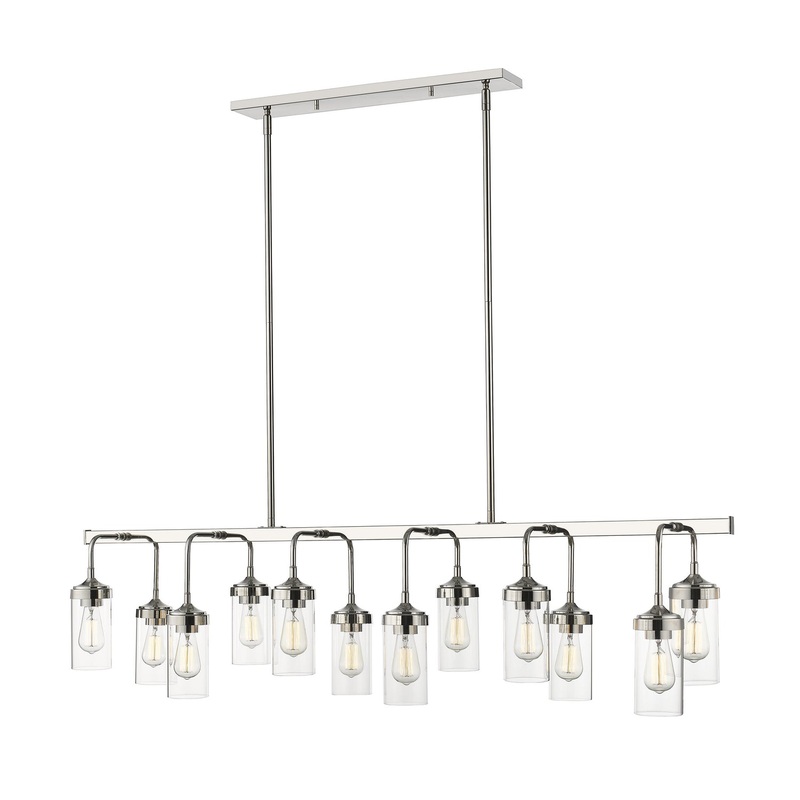 12 Light Pendant from the Calliope Collection in Polished Nickel Finish by Z-Lite