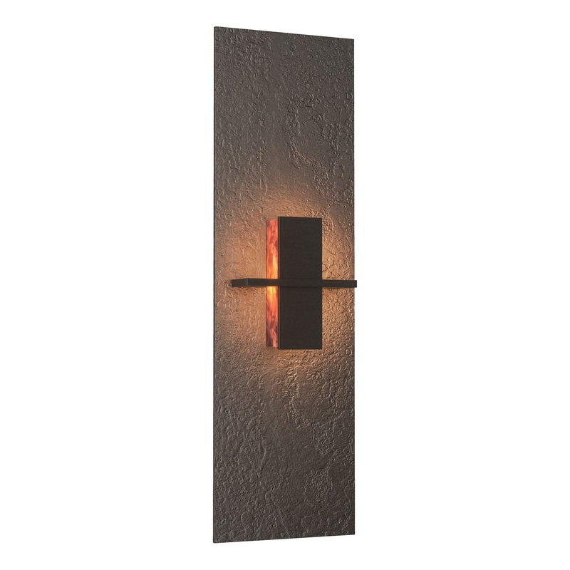 Aperture Vertical Sconce Oil Rubbed Bronze Topaz Glass (ZB)