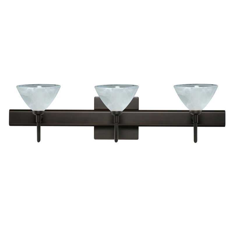 Besa 3SW-174352-BR-SQ Domi Three Light Wall Sconce Bronze
