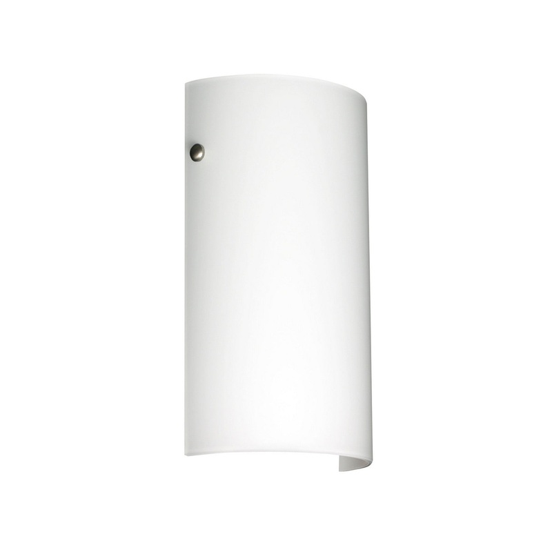 Besa 704207-LED-SN Tamburo One Light Wall Sconce Satin Nickel