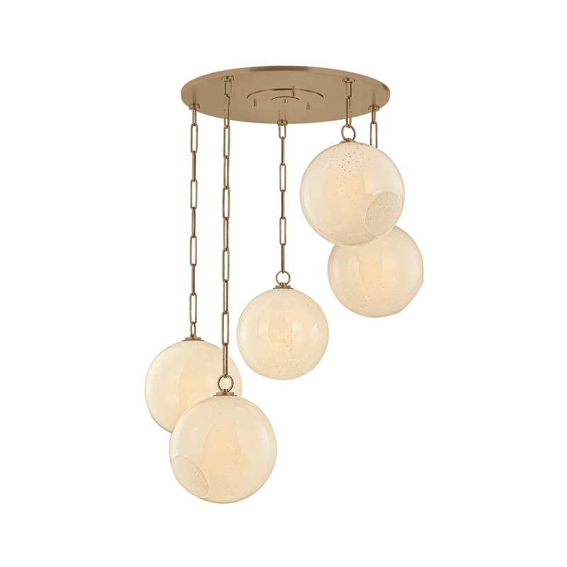 Bramble Chandelier Patina Brass