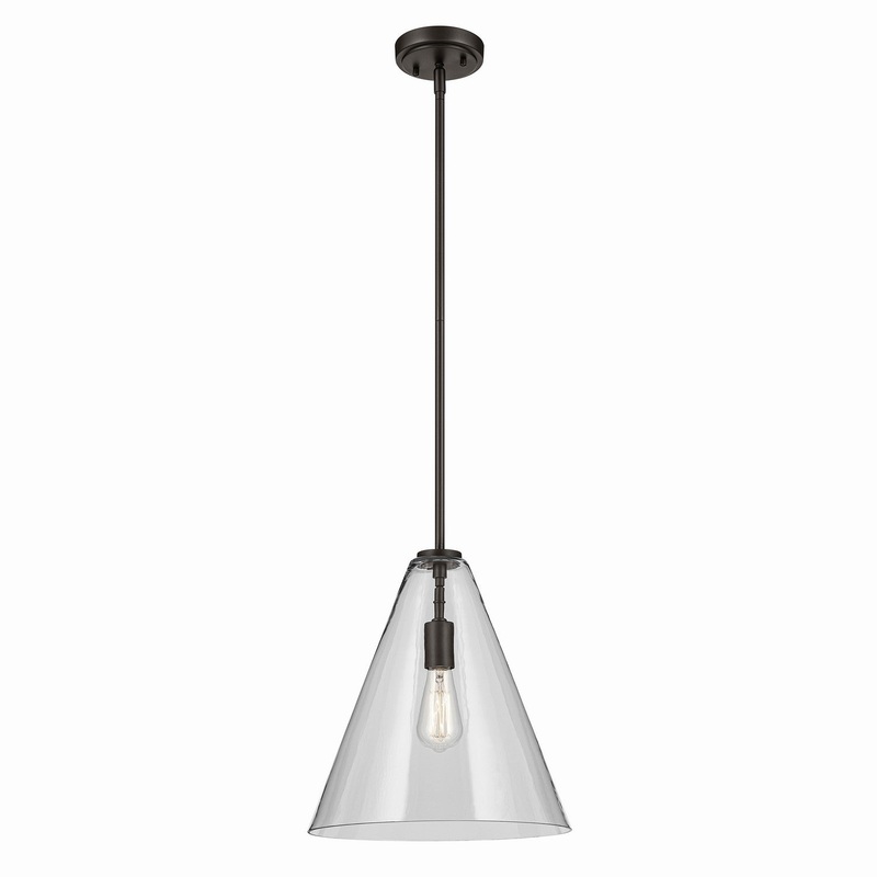 One Light Pendant from the Everly Collection in Olde Bronze Finish by Kichler