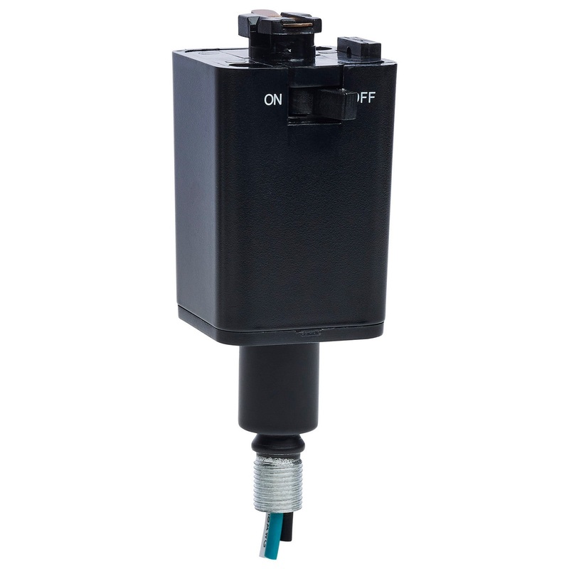 Pendant Track Adaptor- Stem Hung in Black Finish by Nuvo Lighting