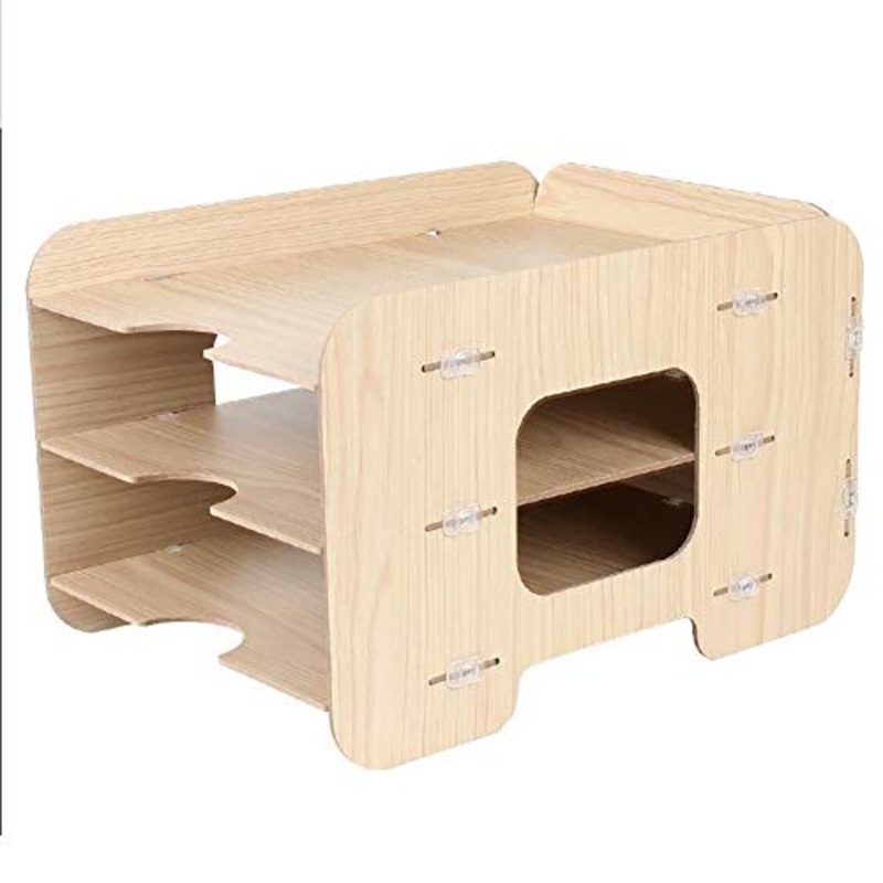 Schedario Classificatore Verticale Cartella del Desktop, Portariviste in Legno Scaffale per Cancelleria A pi Piani, Forniture per Ufficio O Articoli per La Casa (Size : #18)
