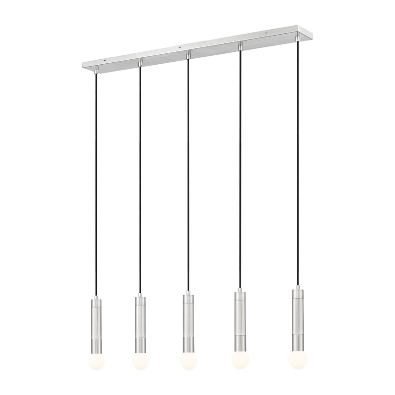 Stari 5-Light Linear Chandelier Brushed Nickel
