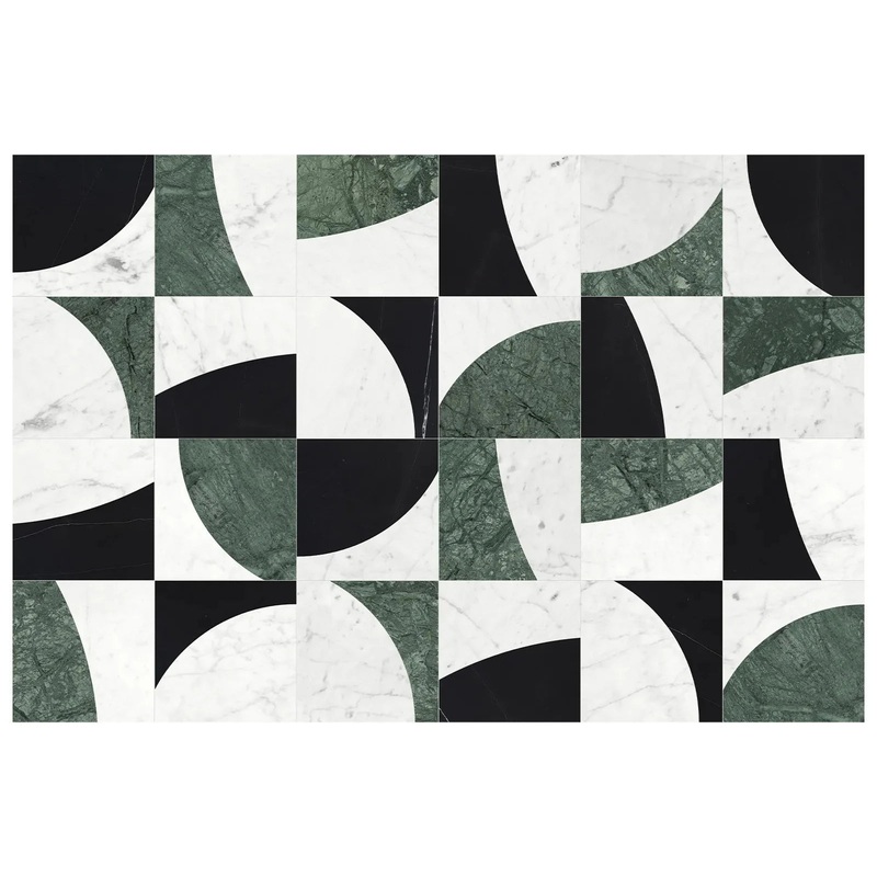 Utopio Eclypse Pine Polished Natural Stone Waterjet Mosaic