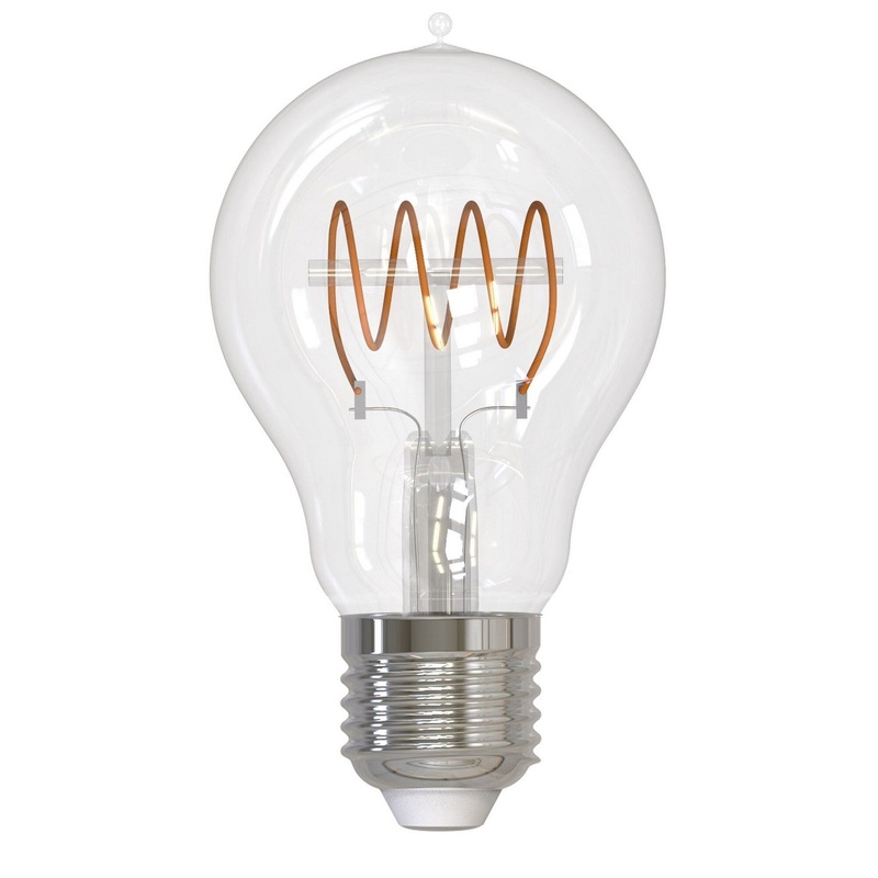 4.5 Watt A19 Clear, 350  Lumens, E26 base, 120 Volt Light Bulb by Bulbrite