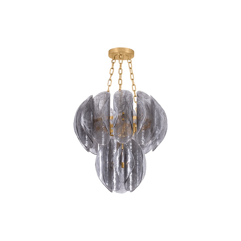 Anatase 5-Light Chandelier Vintage Gold Leaf