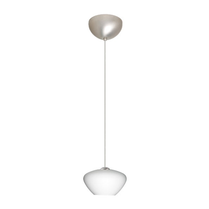 Besa 1XC-541007-SN Peri One Light Pendant Satin Nickel
