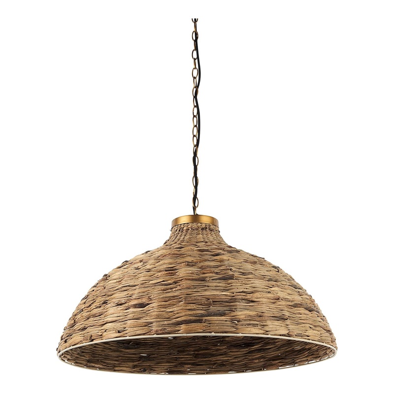 Campanile Pendant Brown Wicker