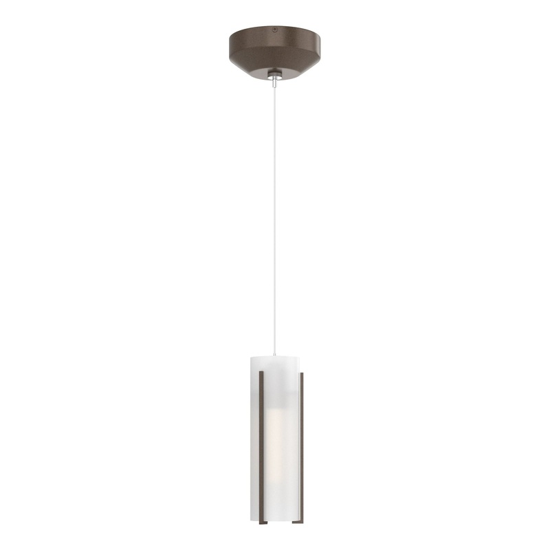 Exos Glass Low Voltage Mini Pendant Bronze Opal Glass (GG)