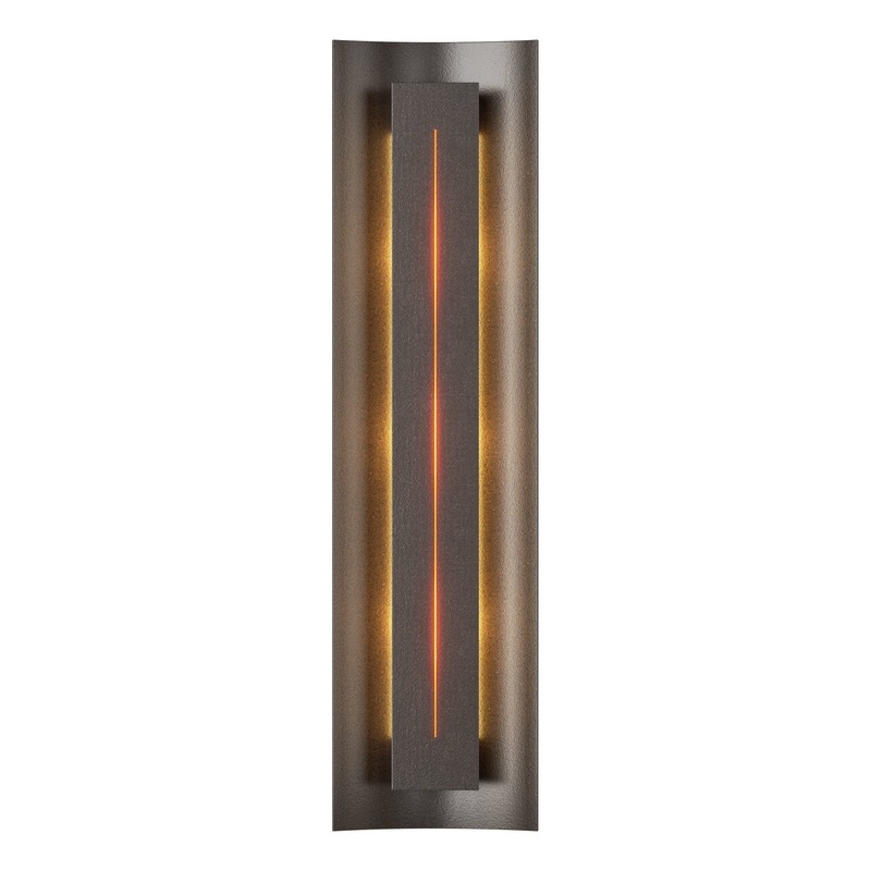 Gallery Sconce Oil Rubbed Bronze Amber Glass (FF)