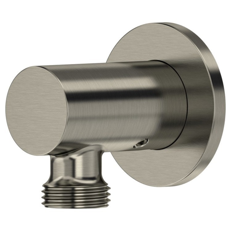 Handshower Elbow Outlet 90 Degree Brass Brushed Nickel 1/2 IN Copper Slip Fit